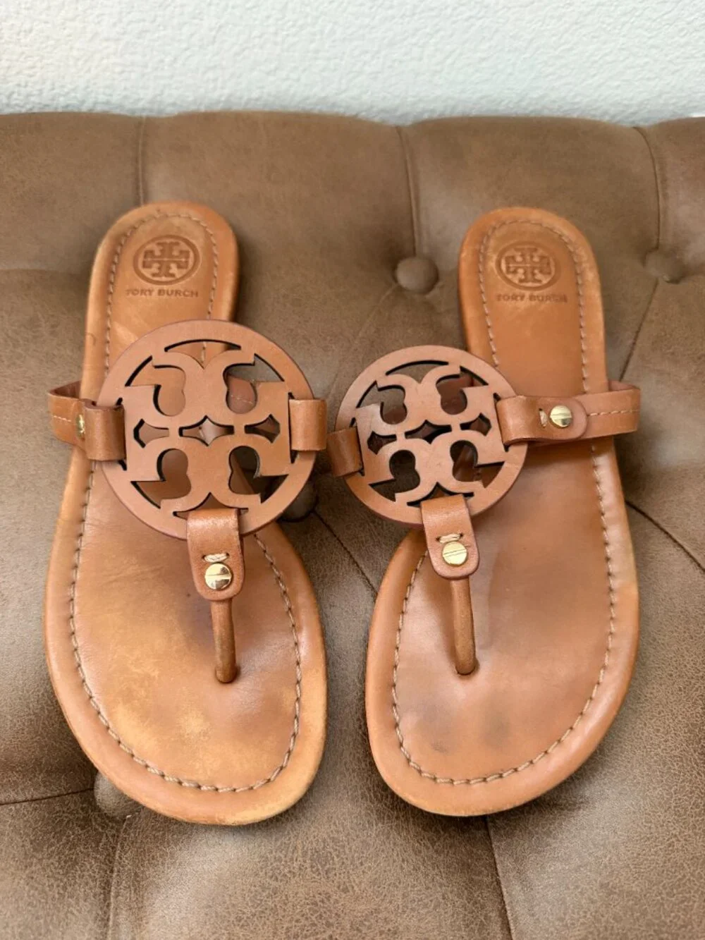 Tory Burch | Miller Sandal in Vintage Vachetta Leather